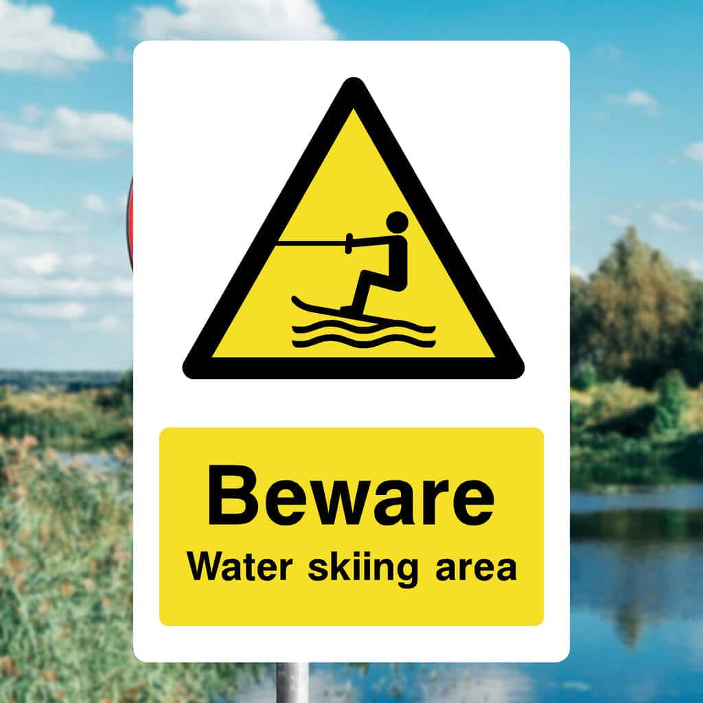 Water Skiing Area Sign - The Sign Shed