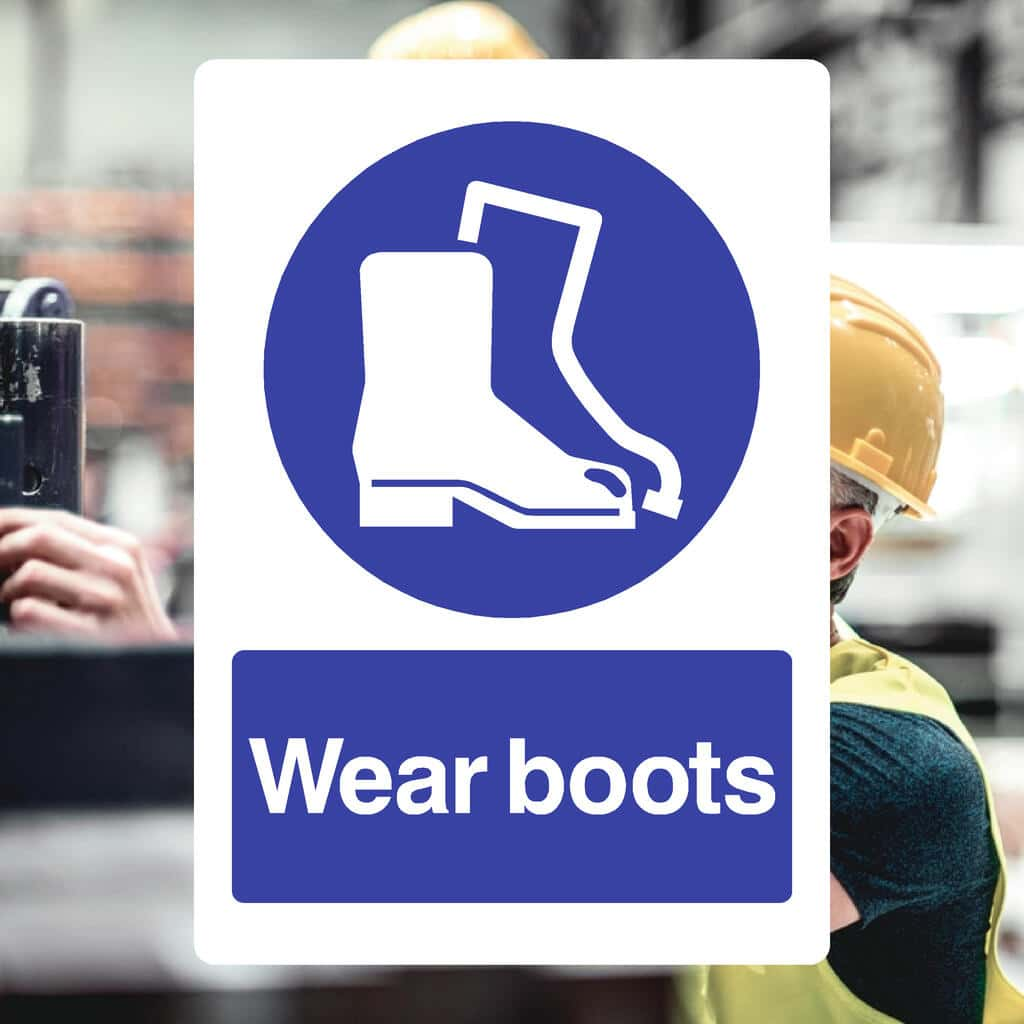 Wear Boots Sign - The Sign Shed