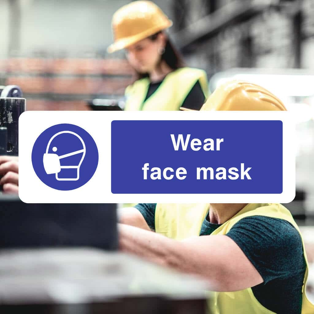 Wear Face Mask Sign - The Sign Shed