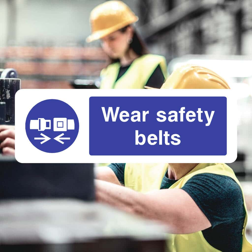 Wear Safety Belts Sign - The Sign Shed