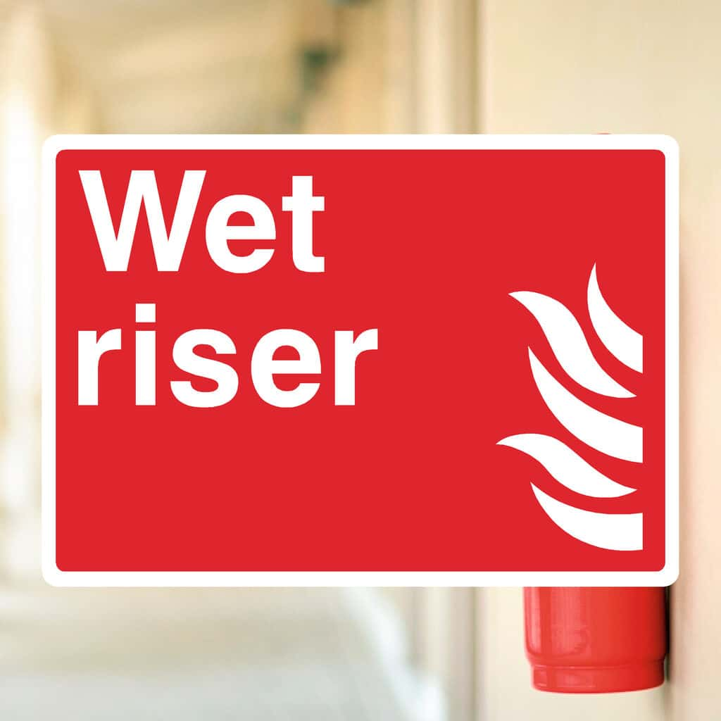 Wet Riser Fire Equipment Sign - The Sign Shed