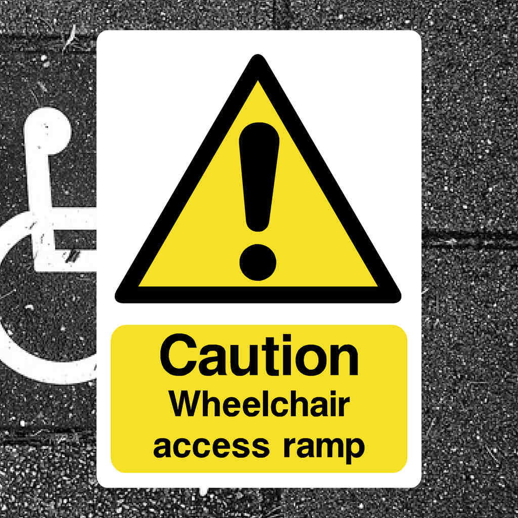 Wheelchair Access Ramp Sign - The Sign Shed