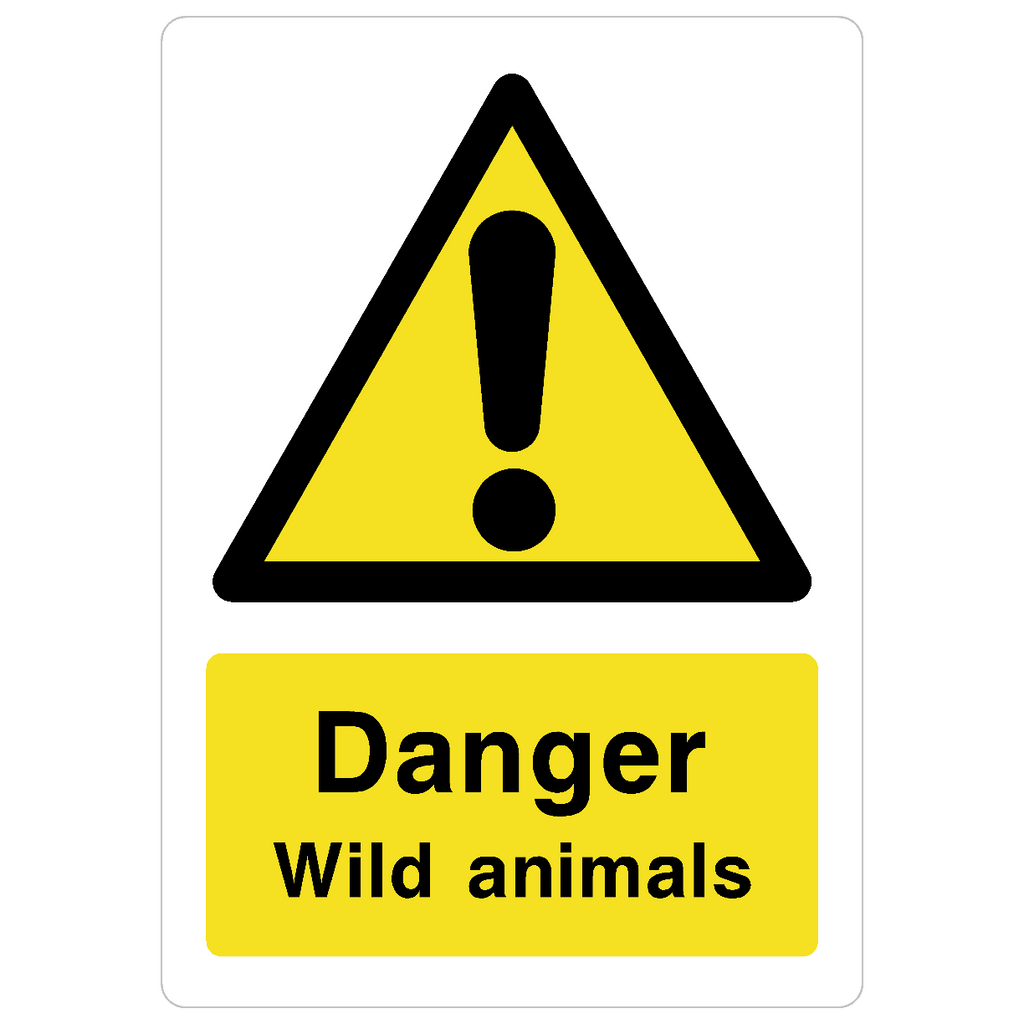 Wild Animals Sign - The Sign Shed