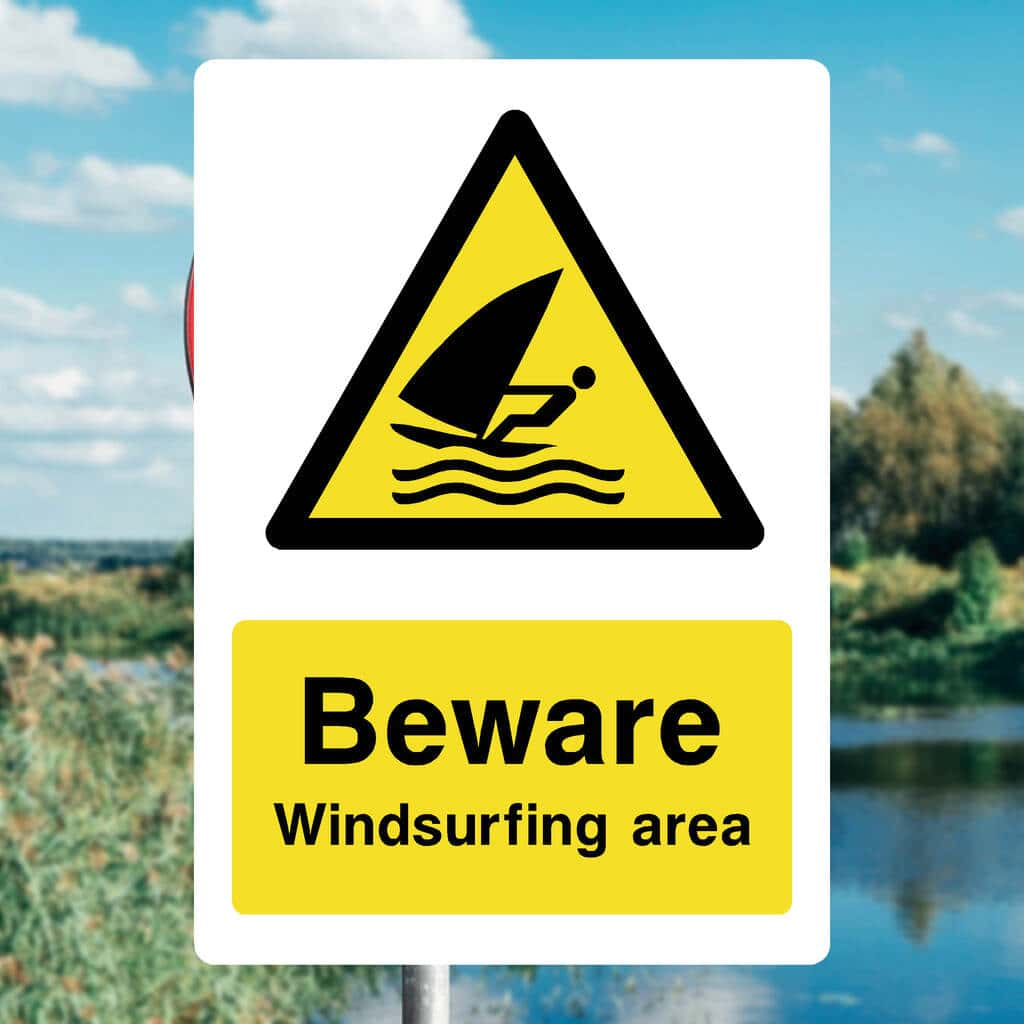 Windsurfing Area Sign - The Sign Shed