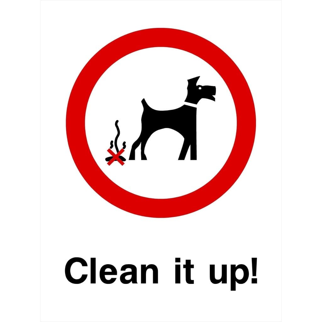 clean-it-up-dogs-sign