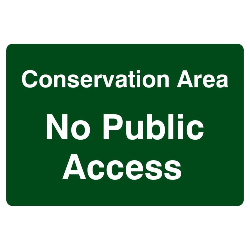 conservation-area-no-public-access-sign