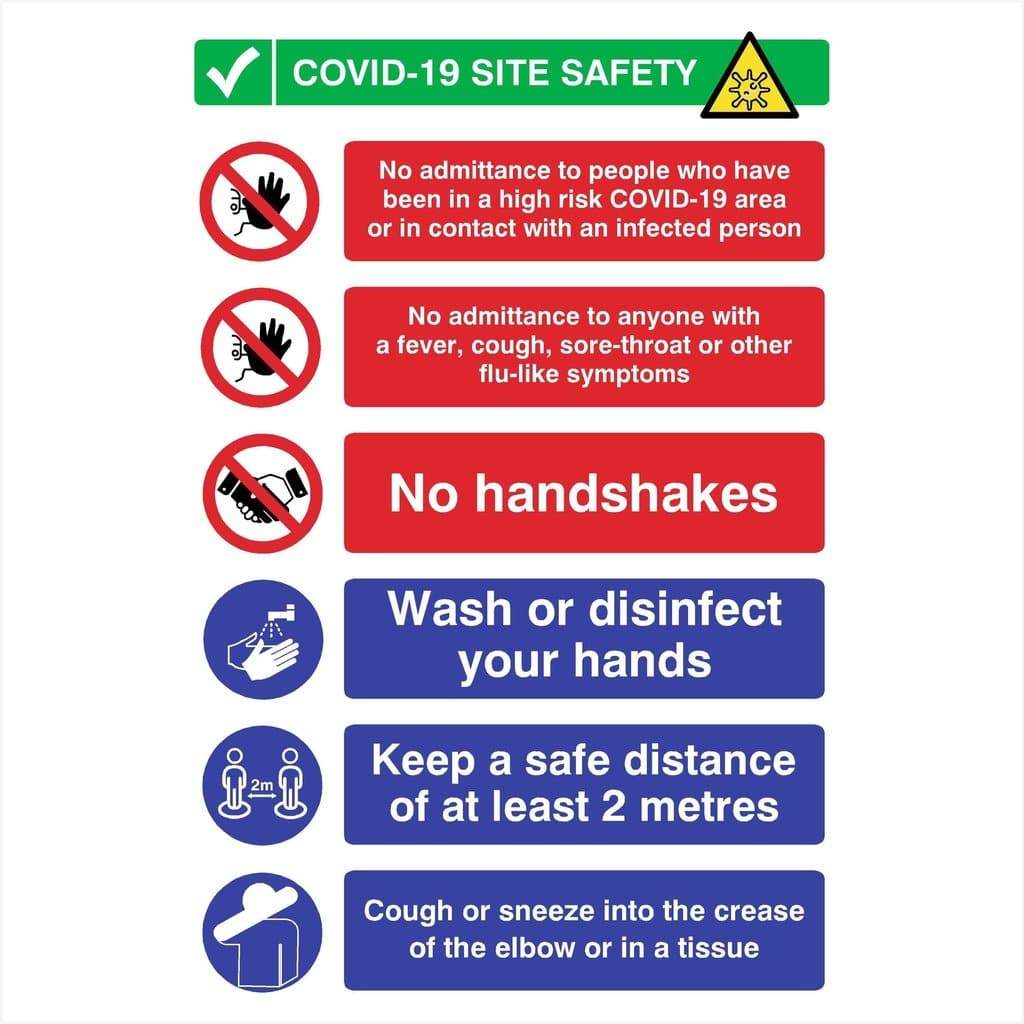 Coronavirus Site Safety Sign