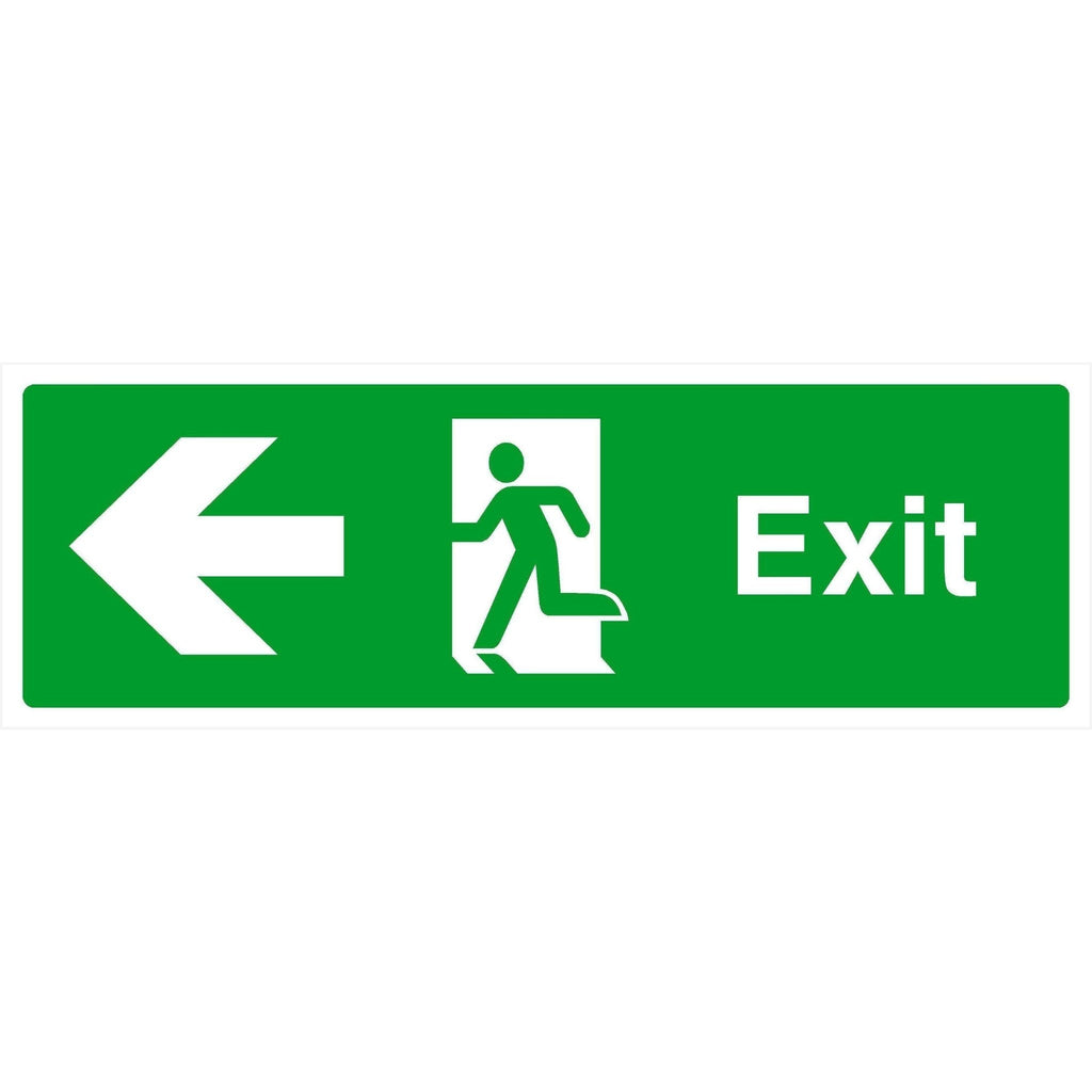 Exit Sign Left Arrow | Fire Exit Signs