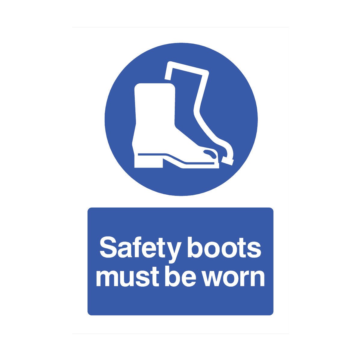 Safety Boots Must Be Worn Sign