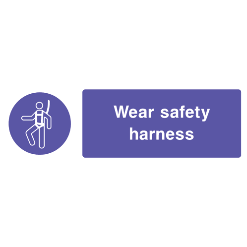 Wear Safety Harness Safety Sign - The Sign Shed